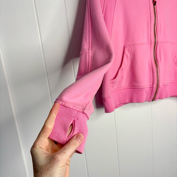 Lululemon Scuba Oversized Full Zip Size Small Dahlia Maeve Pink Outdoor Running - Picture 4 of 10